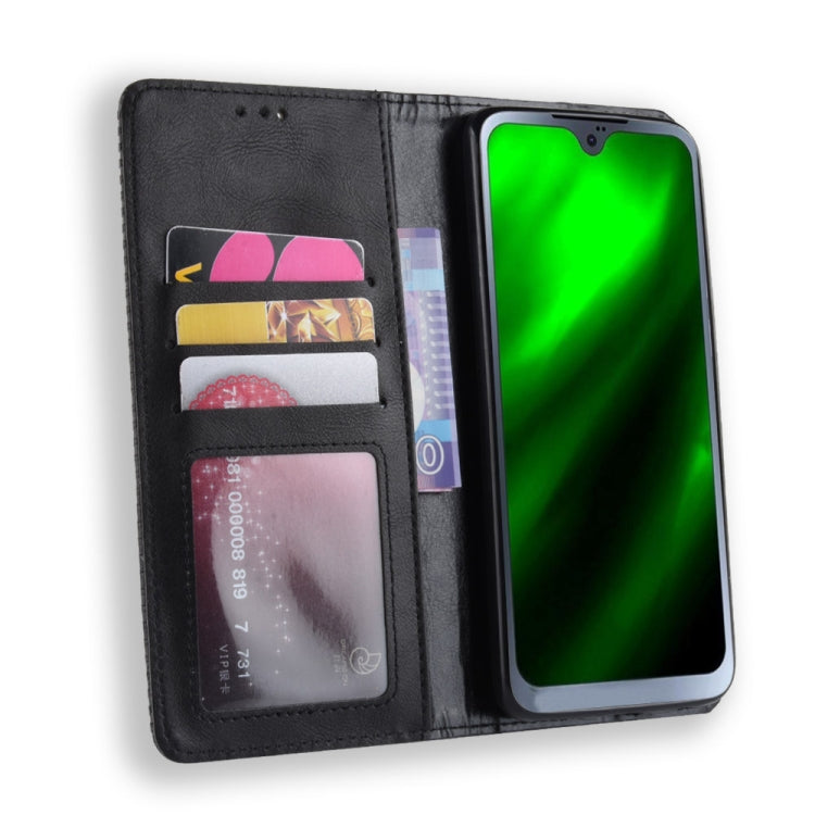 Magnetic Buckle Retro Texture Horizontal Flip Leather Case for Motorola Moto G7, with Holder & Card Slots & Wallet