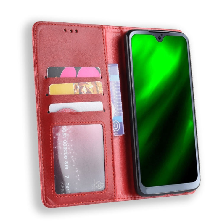 Magnetic Buckle Retro Texture Horizontal Flip Leather Case for Motorola Moto G7, with Holder & Card Slots & Wallet