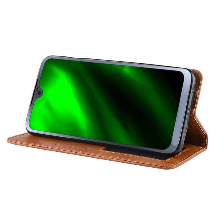 Magnetic Buckle Retro Texture Horizontal Flip Leather Case for Motorola Moto G7, with Holder & Card Slots & Wallet