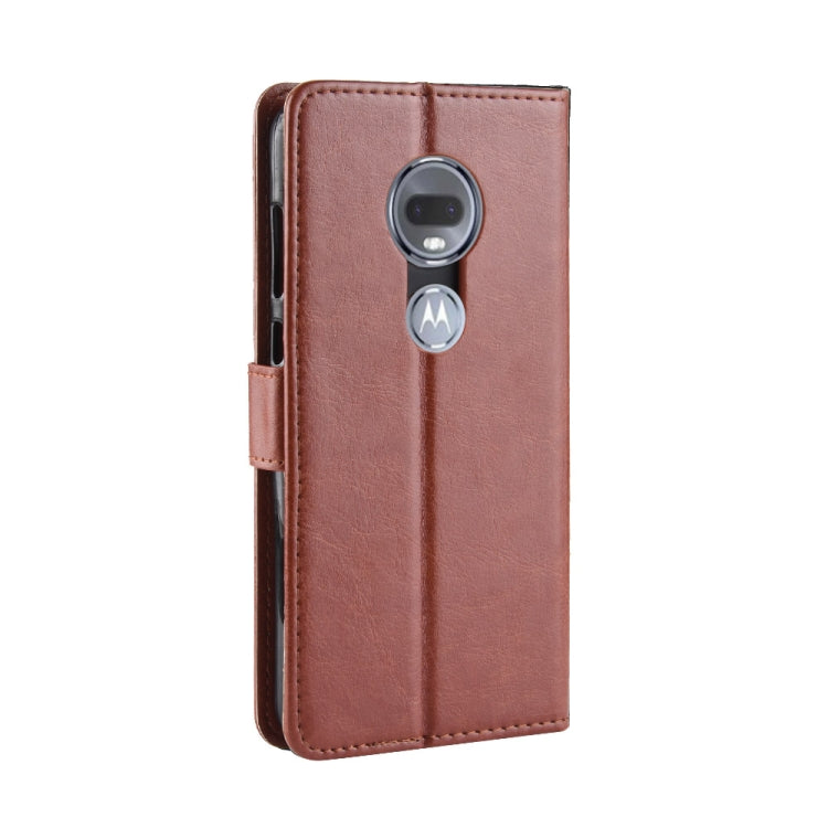 Crazy Horse Texture Horizontal Flip Leather Case for Motorola Moto G7, with Holder & Card Slots & Wallet