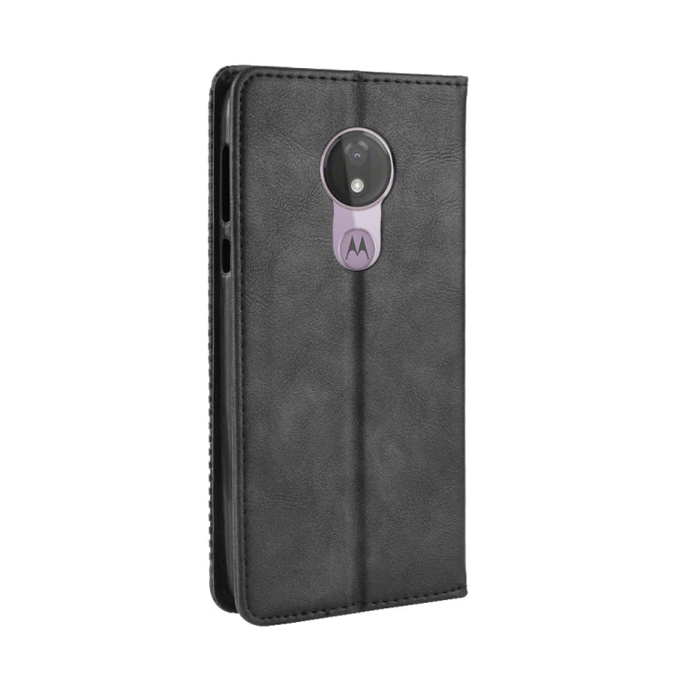 Magnetic Buckle Retro Texture Horizontal Flip Leather Case for Motorola Moto G7 Power (US Version), with Holder & Card Slots & Wallet