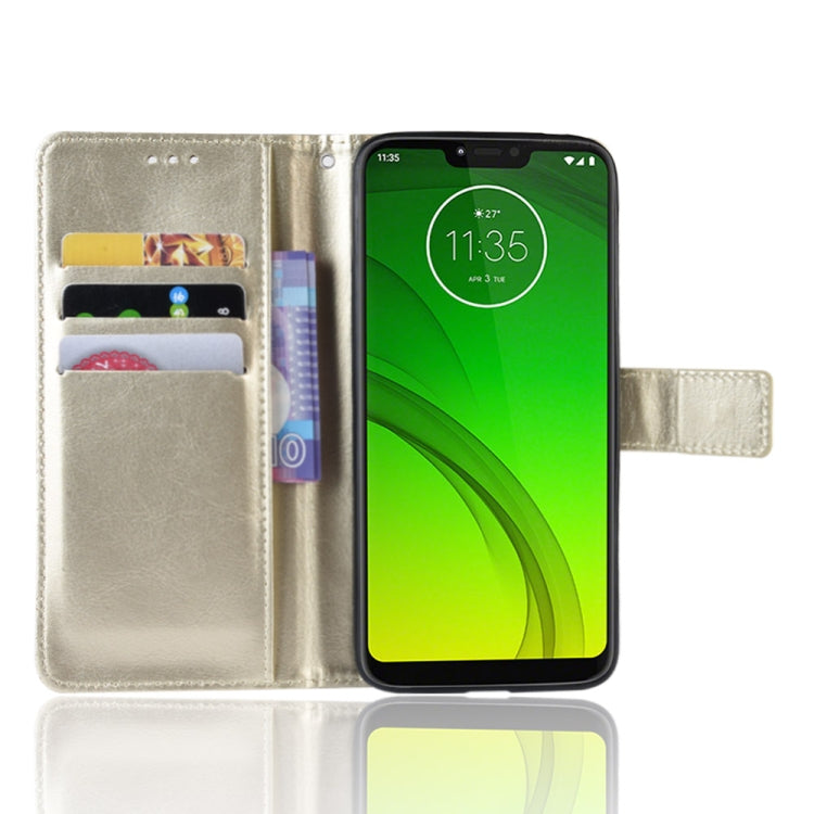 Crazy Horse Texture Horizontal Flip Leather Case for Motorola Moto G7 Power (US Version), with Holder & Card Slots & Wallet