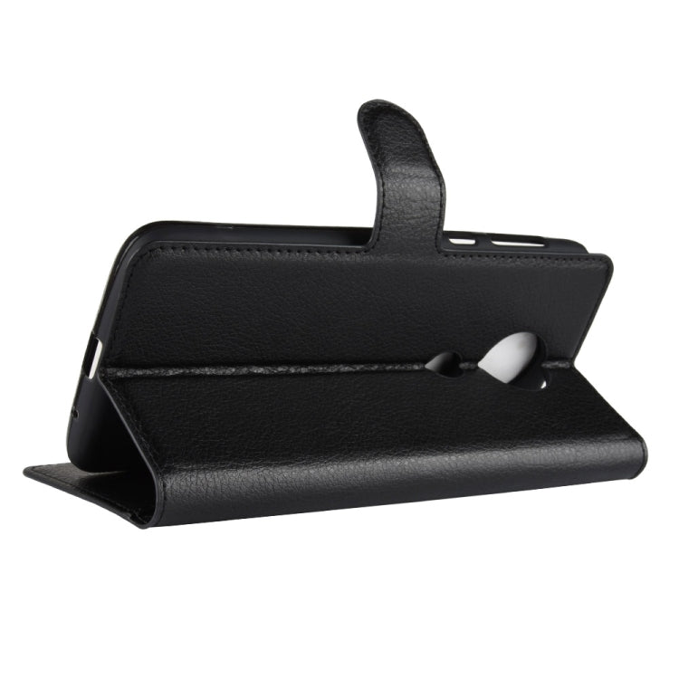 Litchi Texture Horizontal Flip Leather Case for Motorola Moto E5 Plus (Brazil / EU Version), with Wallet & Holder & Card Slots