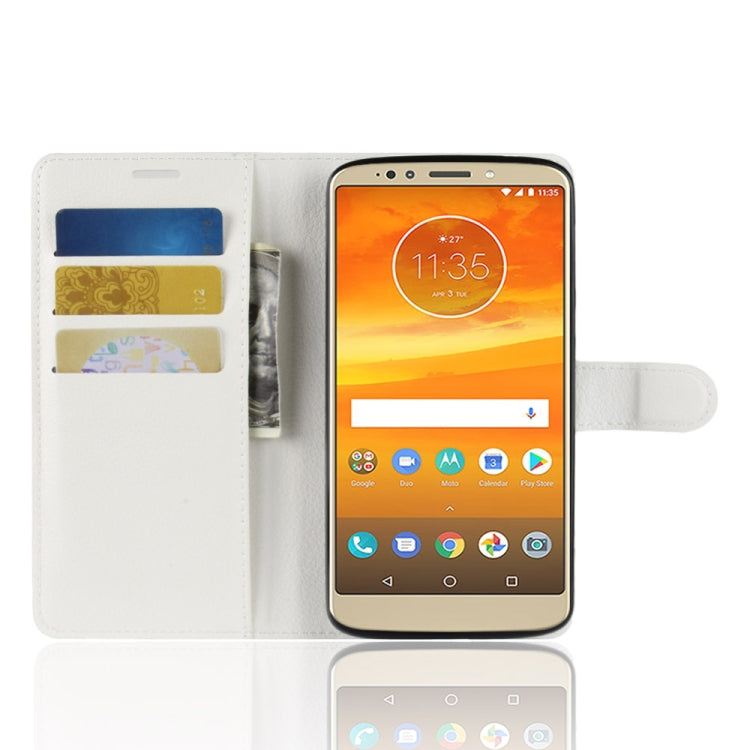 Litchi Texture Horizontal Flip Leather Case for Motorola Moto E5 Plus (Brazil / EU Version), with Wallet & Holder & Card Slots