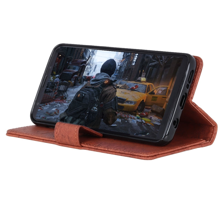 Copper Buckle Retro Crazy Horse Texture Horizontal Flip Leather Case for Motorola Moto G7 / G7+, with Holder & Card Slots & Wallet