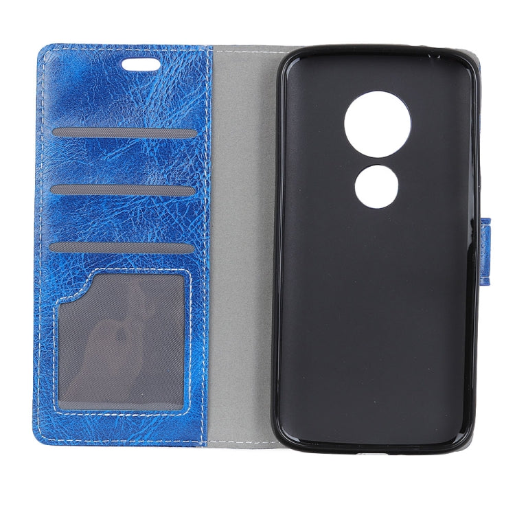 Retro Crazy Horse Texture Horizontal Flip Leather Case for Motorola Moto G7 / G7+, with Wallet & Holder & Card Slots & Photo Frame
