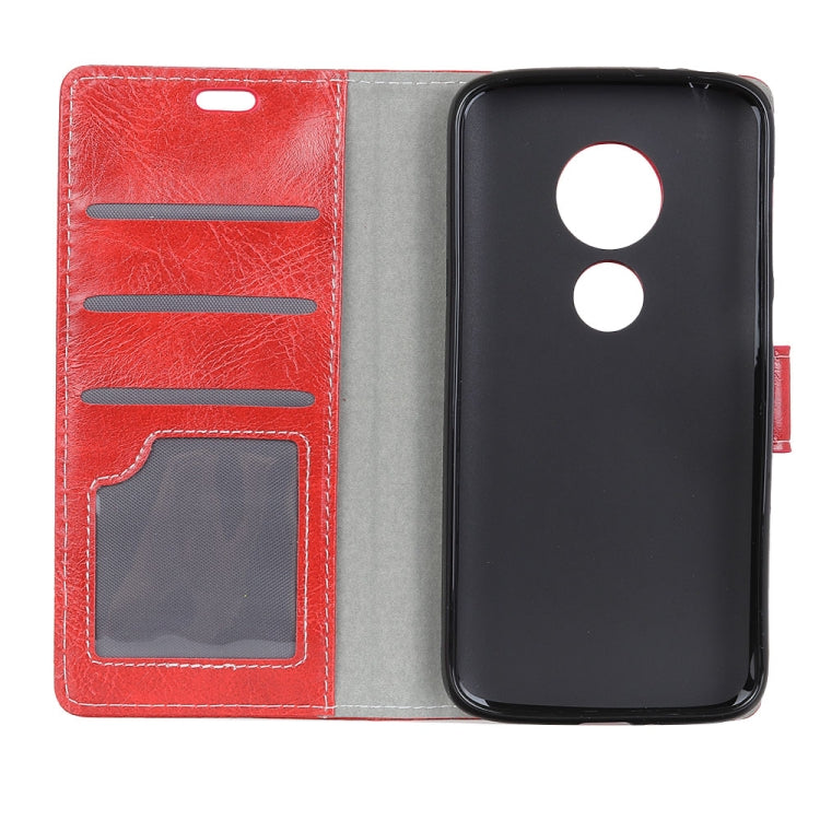 Retro Crazy Horse Texture Horizontal Flip Leather Case for Motorola Moto G7 / G7+, with Wallet & Holder & Card Slots & Photo Frame