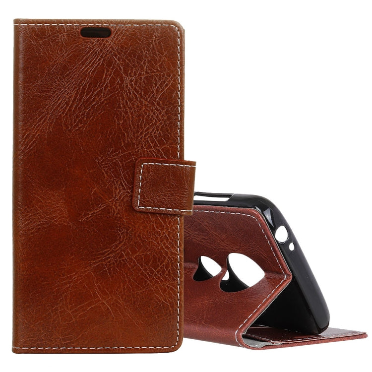Retro Crazy Horse Texture Horizontal Flip Leather Case for Motorola Moto G7 / G7+, with Wallet & Holder & Card Slots & Photo Frame