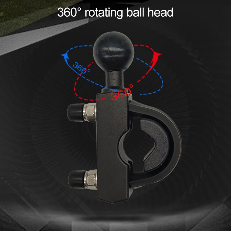 Motorcycle Handlebar Bracket Fixed Accessories Strip Shaped Ball Head, Compatible with Round Pipe Diameter: 15-33mm