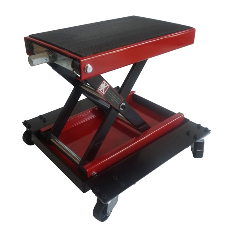 [US Warehouse] Movable Steel Scissor Lifting Adjustable Platform for Motorcycle, Load-bearing: 1100lbs