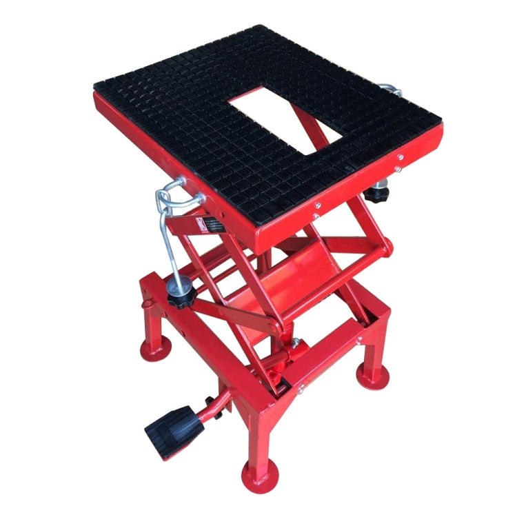 [US Warehouse] Steel Scissor Lifting Adjustable Platform for Motorcycle, Load-bearing: 300lbs