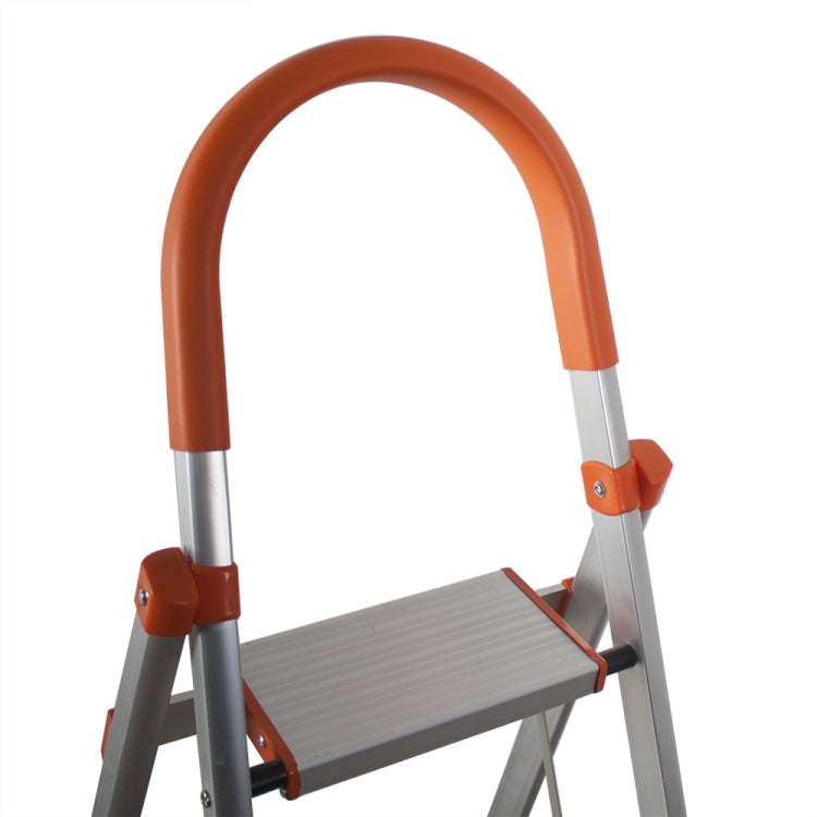 [US Warehouse] Aluminum Foldable Multi-purpose Non-slip 3-step D-shape Unloading Ladder Work Platform Scaffold