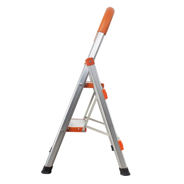 [US Warehouse] Aluminum Foldable Multi-purpose Non-slip 2-step D-shape Unloading Ladder Work Platform Scaffold