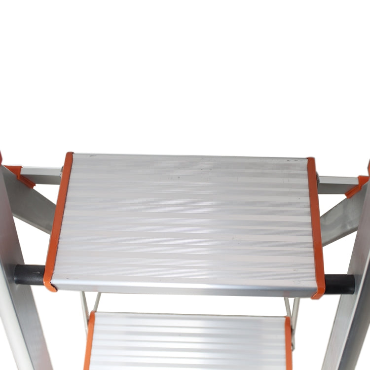 [US Warehouse] Aluminum Foldable Multi-purpose Non-slip 2-step D-shape Unloading Ladder Work Platform Scaffold