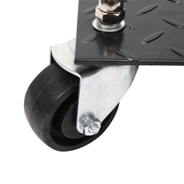 [US Warehouse] 4 PCS V-shaped Non-slip Diamond Car Wheel Dolly with 3 inch Casters & Brakes, Bearable Weight: 1000lbs