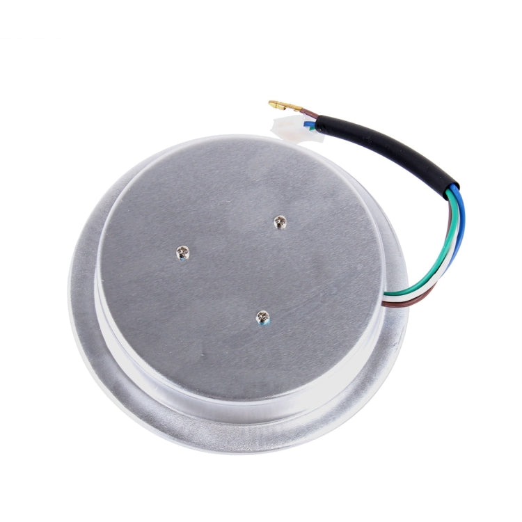 24W 12 LED Circular Motorcycle Headlight Lamp with Angle Eye(White Light + Blue Light), DC 8-36V