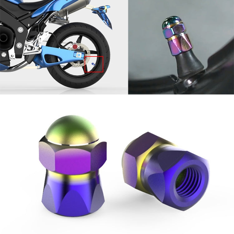 2 PCS Motorcycles Gas Cap Mouthpiece Cover Tire Cap Tire Valve Caps (Colour)