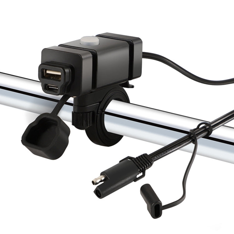 Motorcycle Mobile Phone Charger QC3.0 PD Fast Charge Charger SAE Terminal