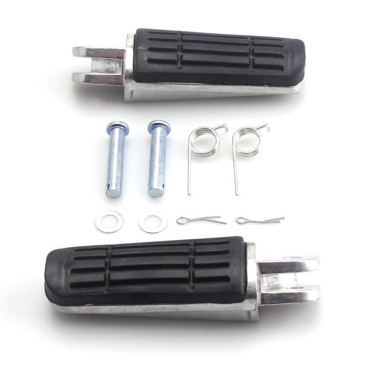 One Pair Motorcycle Front Foot Pegs for Suzuki HAYABUSA GSX1300R 1997–2010  - Black Silver
