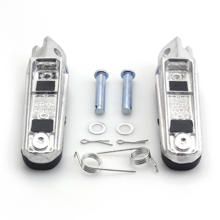 One Pair Motorcycle Front Foot Pegs for Suzuki HAYABUSA GSX1300R 1997–2010  - Black Silver