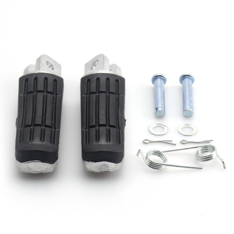 One Pair Motorcycle Front Foot Pegs for Suzuki HAYABUSA GSX1300R 1997–2010  - Black Silver