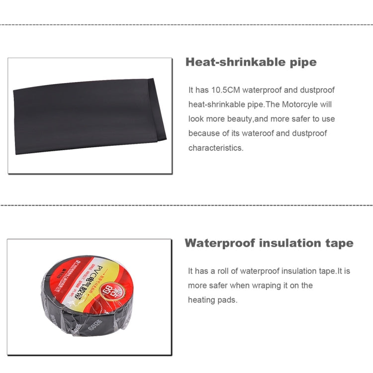 CS-054B1 Third Generation Motorcycle Modified Electric Heating Hand Cover Heated Grip Handlebar