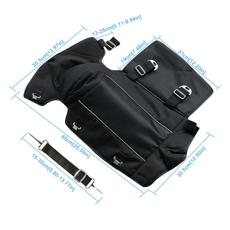 CS-865A1 Motorcycle Cold Protection Velvet Warm Lengthen Knee Pads Protector Cover(Black)