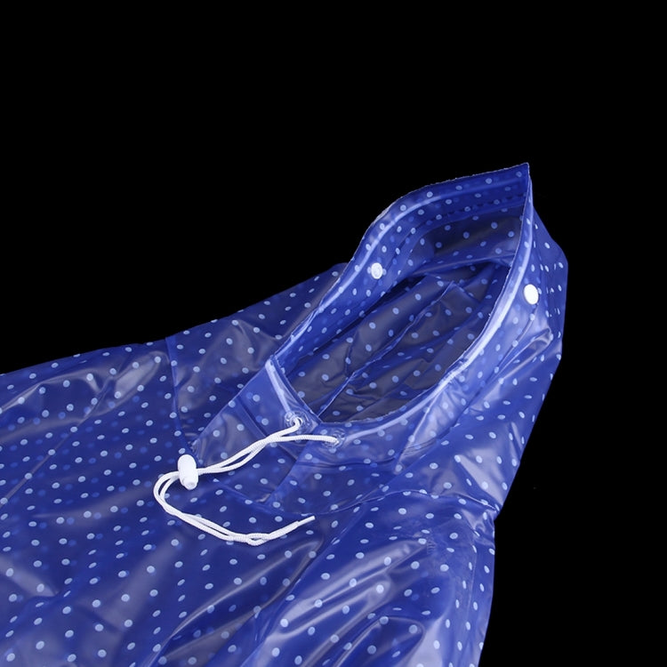 Waterproof Big Hat Crystal PVC Printing Dot Clear Motorcycle Person Poncho Adult Hooded Impermeable Raincoat Outdoor Rain Cape Coat