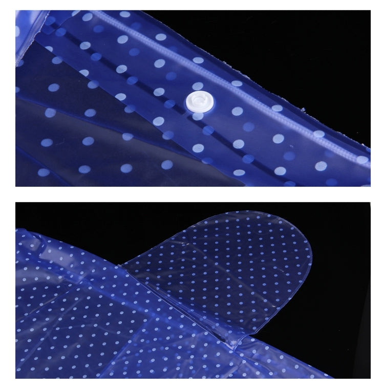 Waterproof Big Hat Crystal PVC Printing Dot Clear Motorcycle Person Poncho Adult Hooded Impermeable Raincoat Outdoor Rain Cape Coat