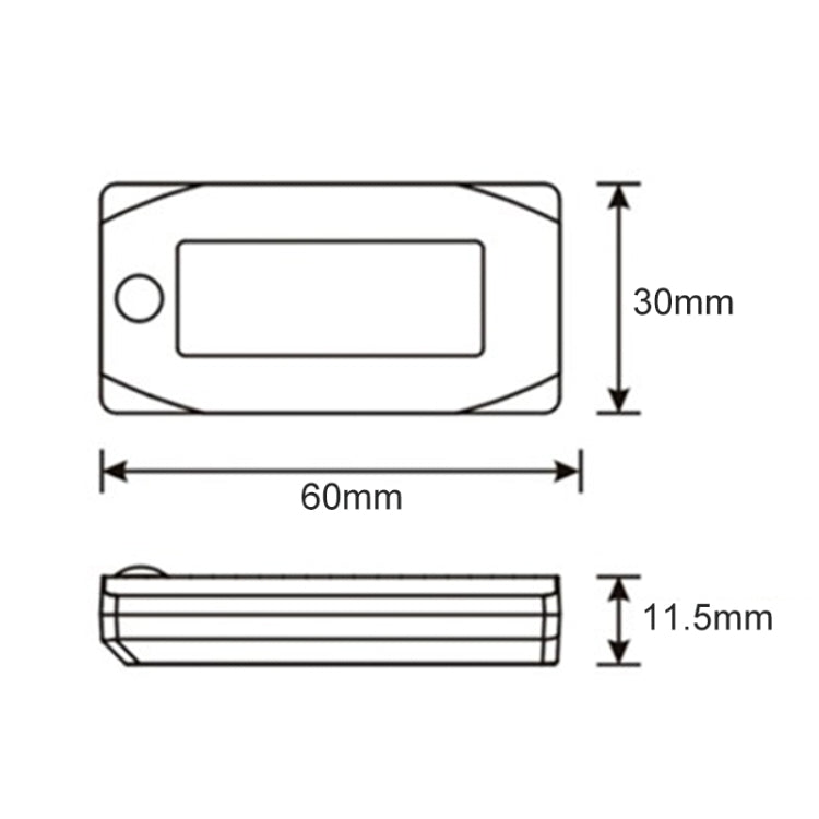 Motorcycle Meter KOSO mini3 Three-in-one Voltmeter