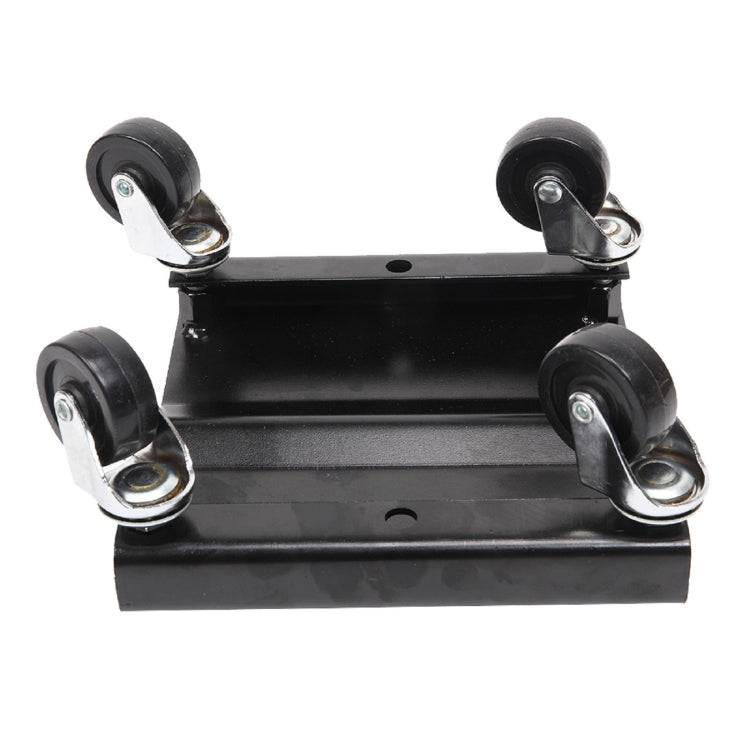 [US Warehouse] 3 PCS V-shaped & Flat Type Non-slip Stainless Steel Car Wheel Dolly with 2 inch Casters & Brakes, Bearable Weight: 1500lbs