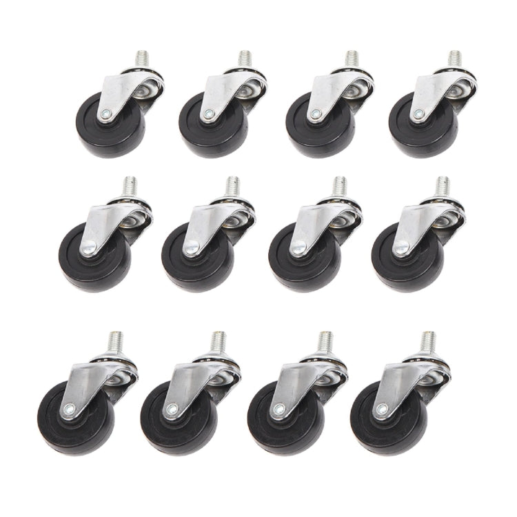 [US Warehouse] 3 PCS V-shaped & Flat Type Non-slip Stainless Steel Car Wheel Dolly with 2 inch Casters & Brakes, Bearable Weight: 1500lbs