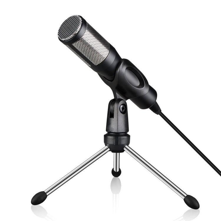 RODD AK1 USB Drive-free Condenser Microphone with Tripod Holder, Compatible with PC / Mac for Live Broadcast Show, KTV, etc.(Black)