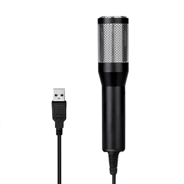 RODD AK1 USB Drive-free Condenser Microphone with Tripod Holder, Compatible with PC / Mac for Live Broadcast Show, KTV, etc.(Black)