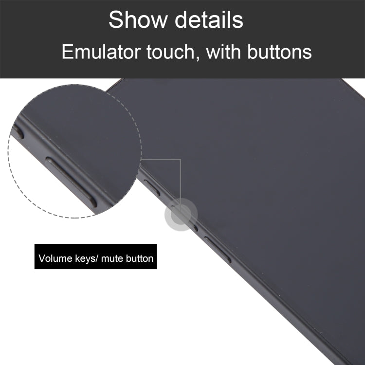For iPhone 16 Black Screen Non-Working Fake Dummy Display Model
