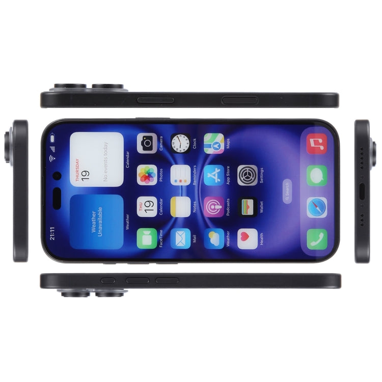 For iPhone 16 Color Screen Non-Working Fake Dummy Display Model