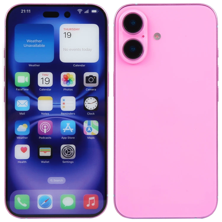 For iPhone 16 Color Screen Non-Working Fake Dummy Display Model