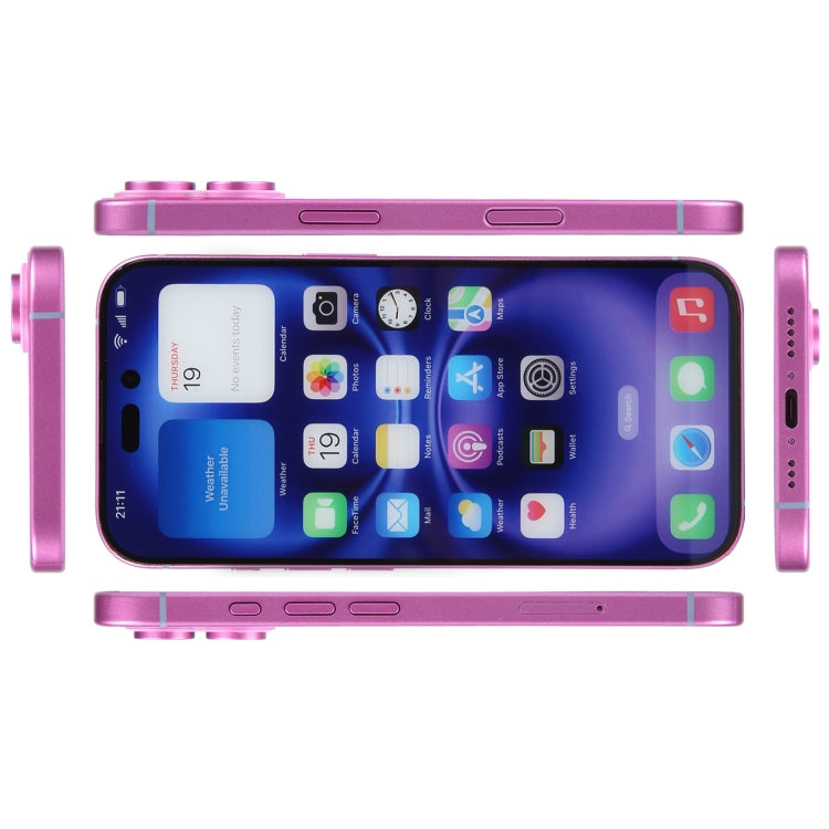 For iPhone 16 Color Screen Non-Working Fake Dummy Display Model