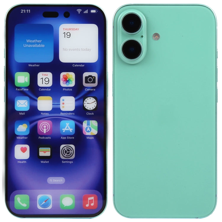 For iPhone 16 Color Screen Non-Working Fake Dummy Display Model