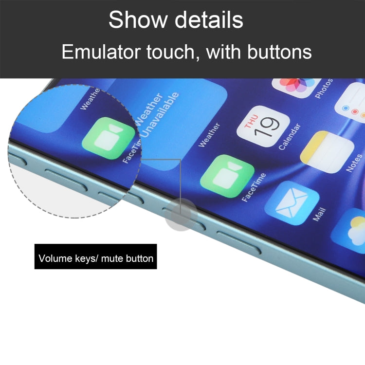 For iPhone 16 Color Screen Non-Working Fake Dummy Display Model