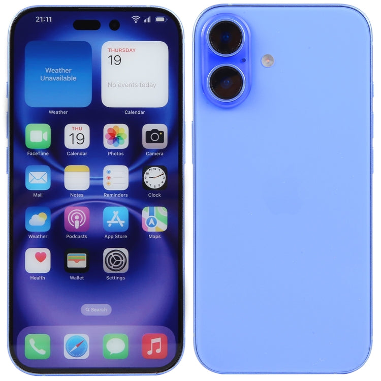 For iPhone 16 Color Screen Non-Working Fake Dummy Display Model