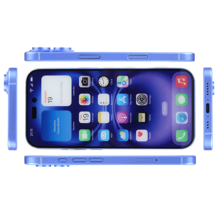 For iPhone 16 Color Screen Non-Working Fake Dummy Display Model