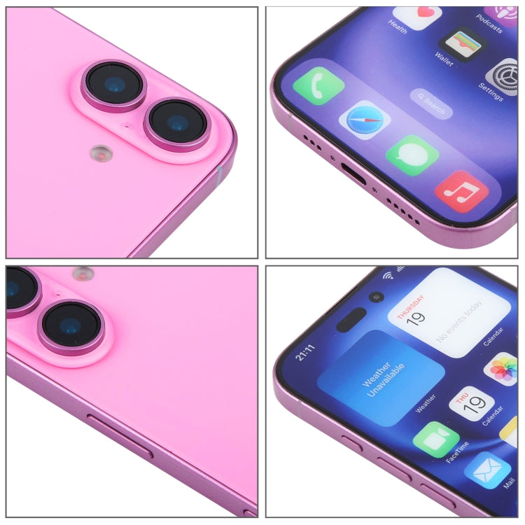 For iPhone 16 Plus Color Screen Non-Working Fake Dummy Display Model