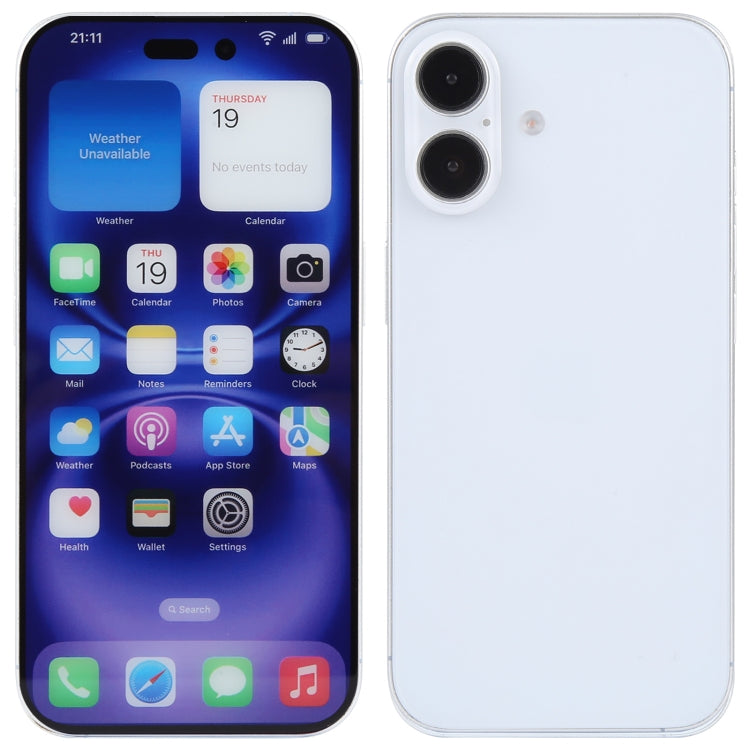 For iPhone 16 Plus Color Screen Non-Working Fake Dummy Display Model