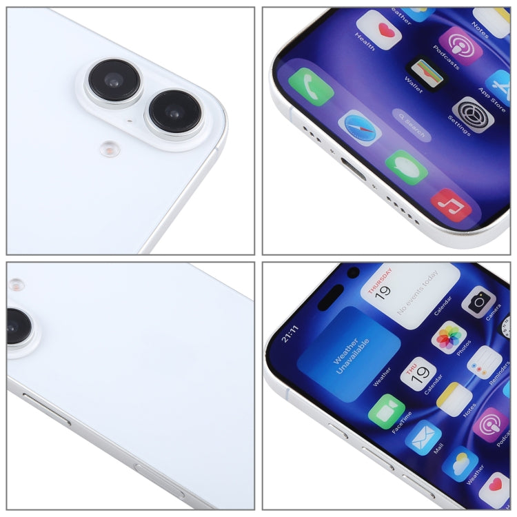 For iPhone 16 Plus Color Screen Non-Working Fake Dummy Display Model
