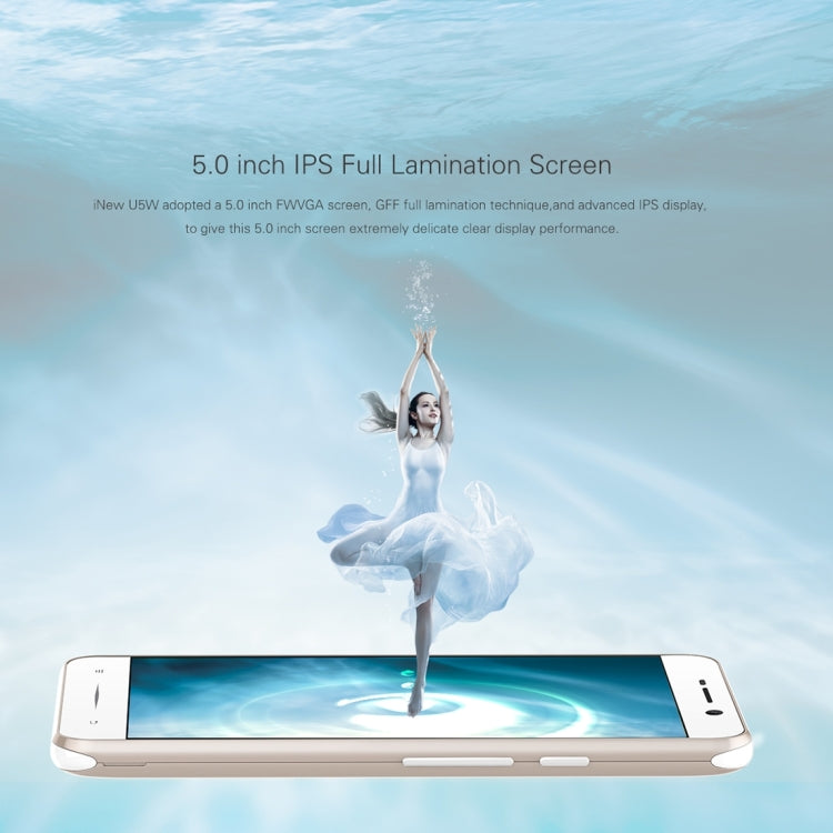 iNew U5W 8GB, Network: 3G, 5 inch Android 5.1 MTK6580 Quad Core 1.3GHz, RAM: 1GB, GPS
