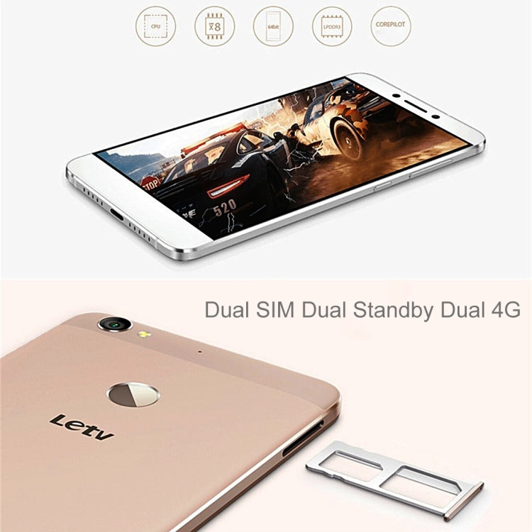 Letv Le 1s X501 Crown Princess Version, 3GB+64GB, Fingerprint Identification, 5.5 inch EUI 5.5 (Android 5.1) MTK6795 Octa Core 2.0GHz, RAM: 3GB, Network: 4G(Gold)