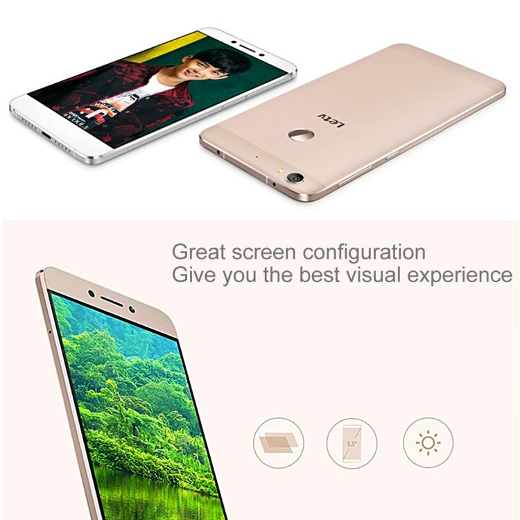 Letv Le 1s X501 Crown Princess Version, 3GB+64GB, Fingerprint Identification, 5.5 inch EUI 5.5 (Android 5.1) MTK6795 Octa Core 2.0GHz, RAM: 3GB, Network: 4G(Gold)