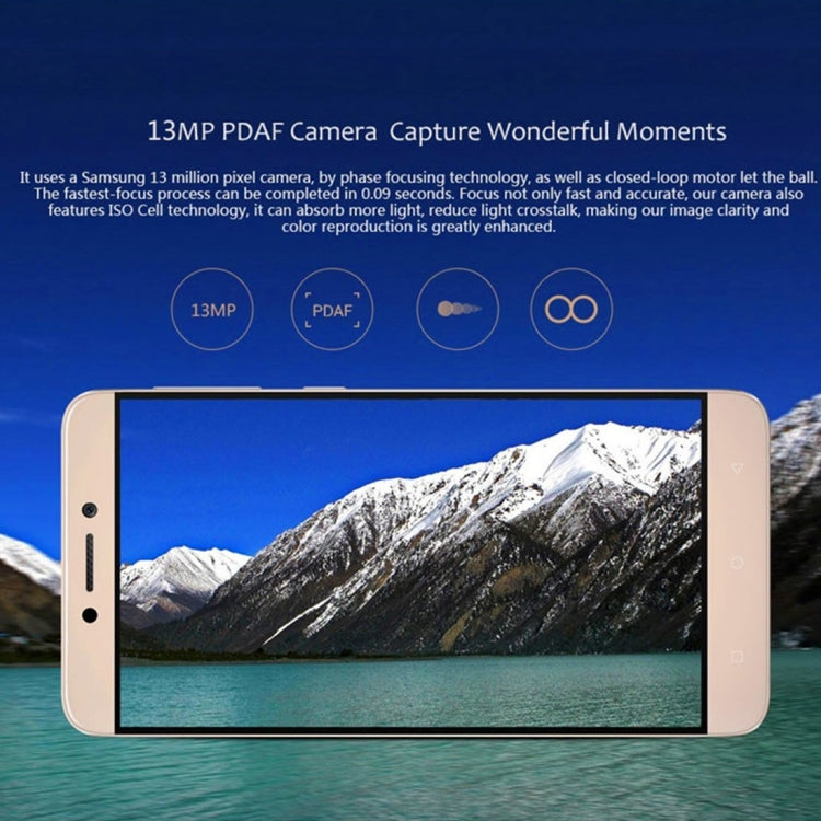 Letv Le 1s X501 Crown Princess Version 3GB+16GB, Fingerprint Identification, 5.5 inch EUI 5.5 (Android 5.1) MTK6795 Octa Core 2.2GHz,  Network: 4G(Gold)