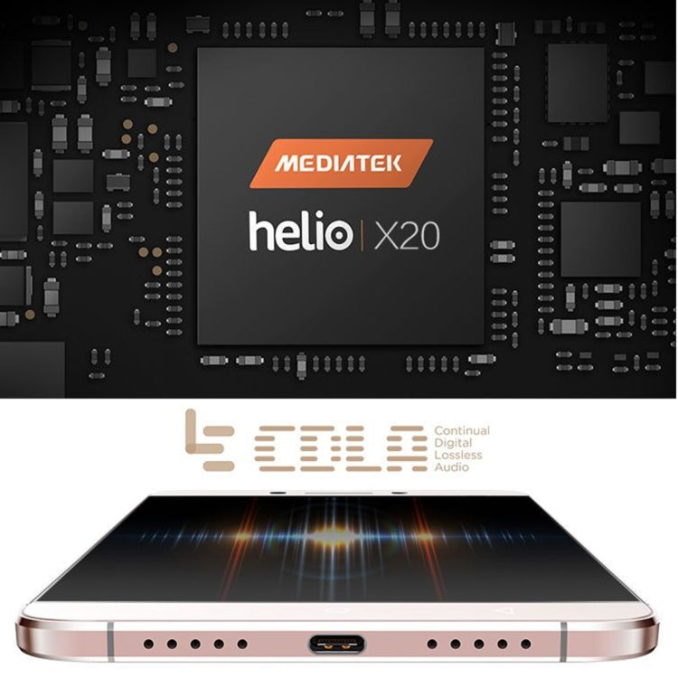 Letv Le 2 X620, 3GB+32GB, Fingerprint Identification, 5.5 inch EUI 5.6 MTK6797 X20 Ten Core 2.3GHz, Network: 4G(Rose Gold)